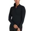 Ariat Ascent 1/4 Zip Baselayer - Black -Equestrian Riding Equipment Store ariat ascent base black 1rdy