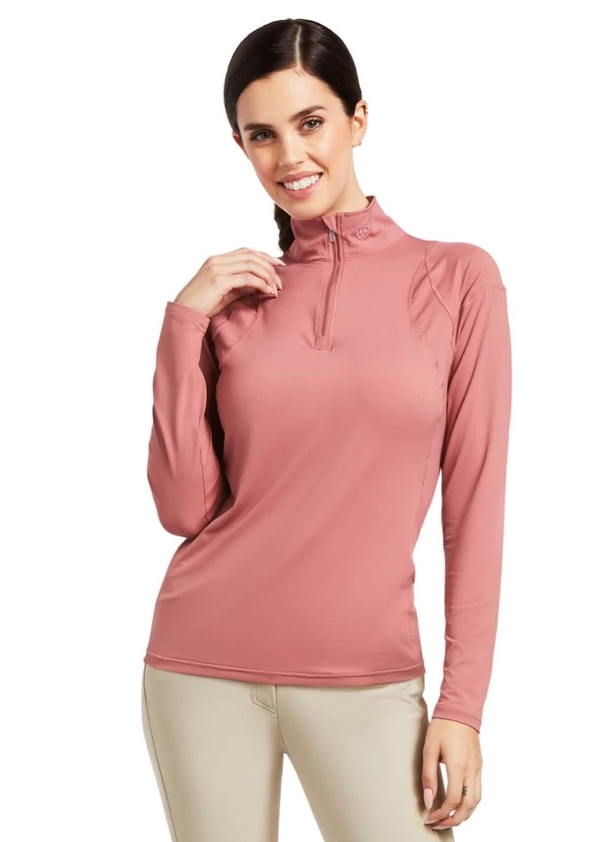 Ariat Auburn 1/4 Zip Baselayer - Antique Rubia 3 Ariat Auburn 1/4 Zip Baselayer - Antique Rubia