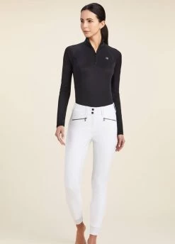 Ariat Tri Factor Bellatrix Full Seat Grip Breech - White -Equestrian Riding Equipment Store ariat belletrix fs breech white 3rdy 1