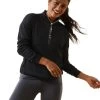 Ariat Breathe 1/2 Zip Sweatshirt - Black -Equestrian Riding Equipment Store ariat breathe 1 2 black 1rdy
