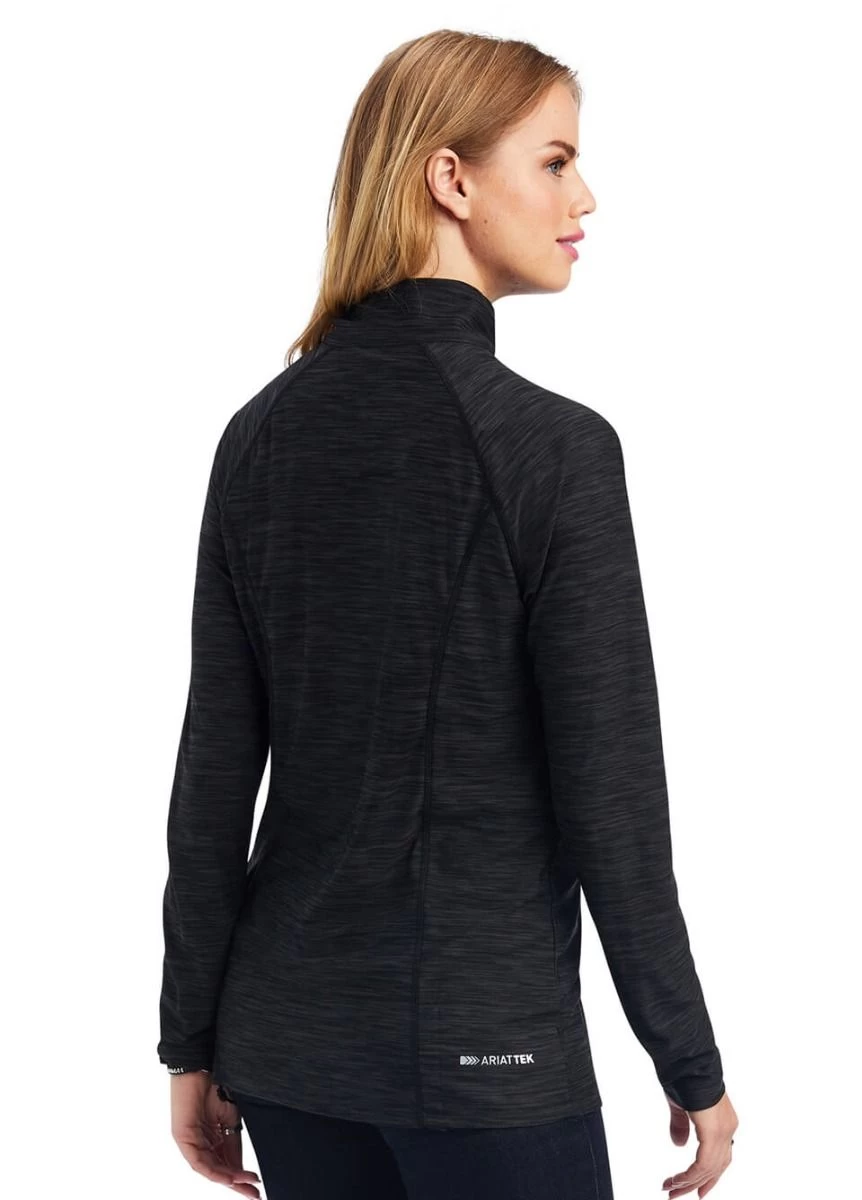 Ariat Laguna 1/4 Zip Top - Charcoal Grey 4 Ariat Laguna 1/4 Zip Top - Charcoal Grey - Image 2