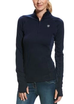 Ariat Lowell 2.0 1/4 Zip Baselayer - Navy
