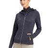 Ariat Lumina Full Zip Sweatshirt - Ebony 2 Ariat Lumina Full Zip Sweatshirt - Ebony -Equestrian Riding Equipment Store ariat lumina sweatshirt ebony 1rdy