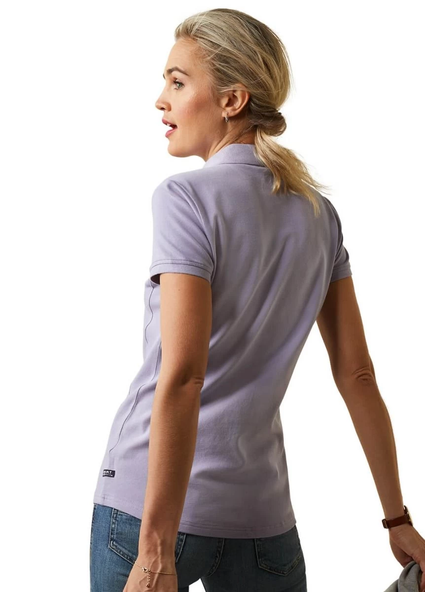 Ariat Prix 2.0 Polo - Heirloom Lilac 4 Ariat Prix 2.0 Polo - Heirloom Lilac - Image 2