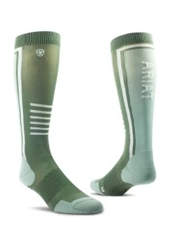 AriatTEK Slimline Performance Socks - Four Leaf Clover/Hedge Green