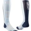 AriatTEK Slimline Performance Socks - Cote D'Azur/Sargasso Sea -Equestrian Riding Equipment Store ariat socks cote 1rdy