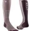 AriatTEK Slimline Performance Socks - Quail/Huckleberry -Equestrian Riding Equipment Store ariat socks quail 1rdy