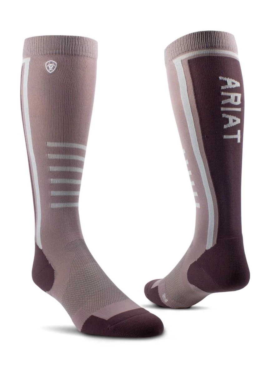 AriatTEK Slimline Performance Socks - Quail/Huckleberry 3 AriatTEK Slimline Performance Socks - Quail/Huckleberry
