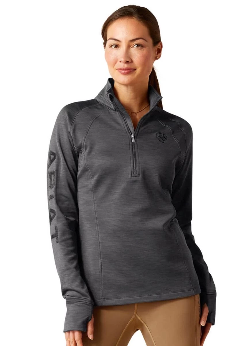 Ariat Tek Team 1/2 Zip Sweatshirt - Ebony 3 Ariat Tek Team 1/2 Zip Sweatshirt - Ebony