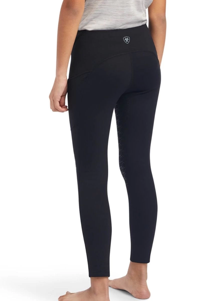 Ariat Kids Venture Thermal TIghts - Black 4 Ariat Kids Venture Thermal TIghts - Black - Image 2