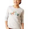 Ariat Youth Winter Fashions T-Shirt - Heather Grey 1 Ariat Youth Winter Fashions T-Shirt - Heather Grey -Equestrian Riding Equipment Store ariat yth winter heather 1rdy