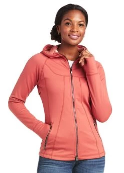 Ariat Attain Full Zip Hoodie - Marsala