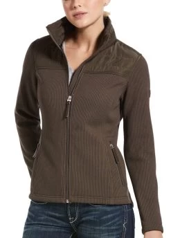 Ariat Kalispell Full Zip Sweater - Banyan Bark