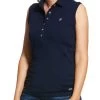 Ariat Prix 2.0 Sleeveless Polo - Navy -Equestrian Riding Equipment Store ariatslessnavyrdy