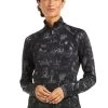 Ariat Sunstopper 2.0 1/4 Zip Baselayer - Black Toile 1 Ariat Sunstopper 2.0 1/4 Zip Baselayer - Black Toile -Equestrian Riding Equipment Store ariatsunstopper1 4zipinkrdy