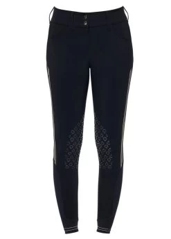 Cavalleria Toscana Embossed Silicone Stripe Breeches - Navy 10 Cavalleria Toscana Embossed Silicone Stripe Breeches - Navy -Equestrian Riding Equipment Store cavalleria toscana embossed breech navy 3rdy