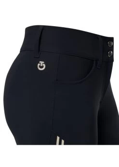 Cavalleria Toscana Embossed Silicone Stripe Breeches - Navy 11 Cavalleria Toscana Embossed Silicone Stripe Breeches - Navy -Equestrian Riding Equipment Store cavalleria toscana embossed breech navy 4rdy