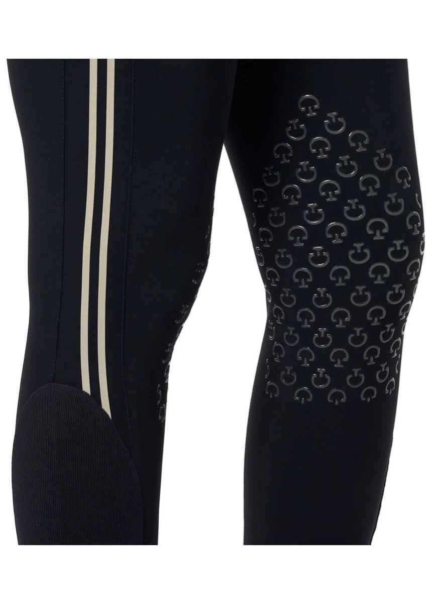 Cavalleria Toscana Embossed Silicone Stripe Breeches - Navy 8 Cavalleria Toscana Embossed Silicone Stripe Breeches - Navy - Image 6