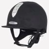Champion Junior X-Air Dazzle Plus Riding Hat - Black -Equestrian Riding Equipment Store champion xair dazzle black1