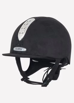 Champion Junior X-Air Dazzle Plus Riding Hat - Black