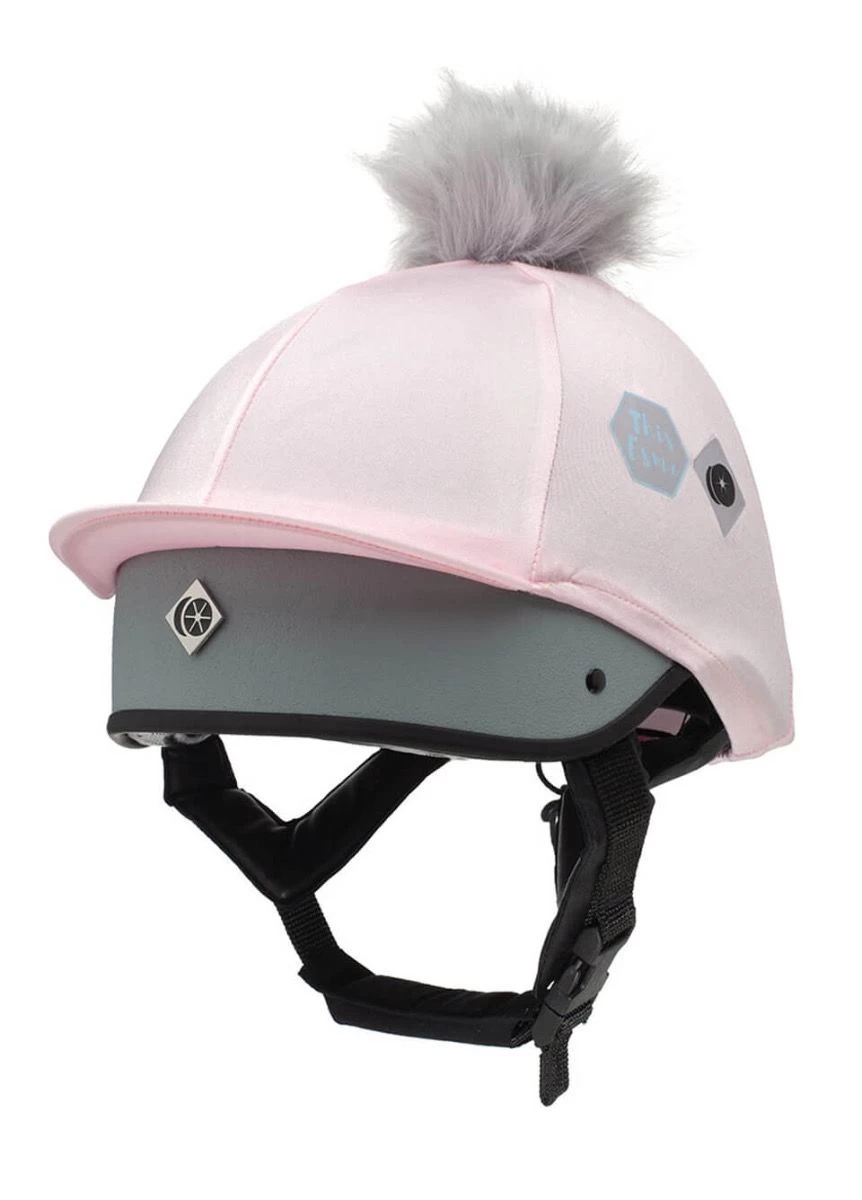 Charles Owen This Esme Pom Pom Silk - Baby Pink 3 Charles Owen This Esme Pom Pom Silk - Baby Pink