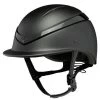 Charles Owen Luna Riding Helmet - Black/Black Gloss -Equestrian Riding Equipment Store charles owen luna hat black black gloss 1rdy
