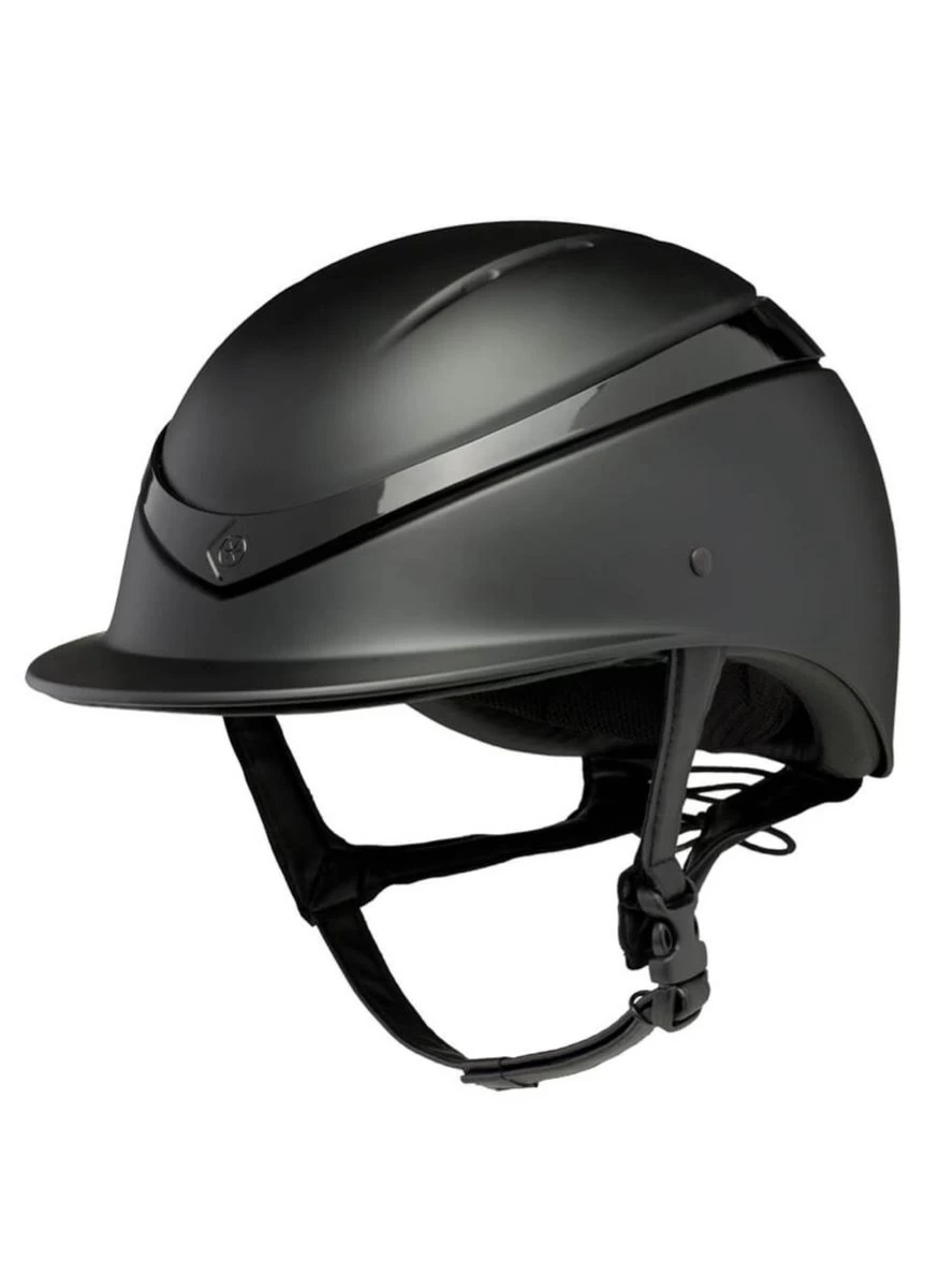Charles Owen Luna Riding Helmet - Black/Black Gloss 3 Charles Owen Luna Riding Helmet - Black/Black Gloss