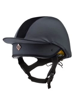 Charles Owen This Esme MS1 Pro Jockey Skull - Graphite/Rose Gold