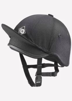 Charles Owen Young Riders Jockey Skull - ROUND FIT - Black