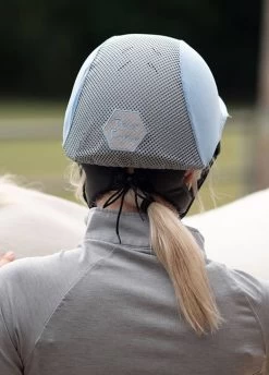 Charles Owen This Esme JS1 Pro Riding Helmet - Silver -Equestrian Riding Equipment Store charlesowenesmesilver5rdy