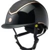 Charles Owen EQx Kylo MIPS Glossy & Sparkly Hat - Black -Equestrian Riding Equipment Store cowen kylo mips gloss black 1rdy
