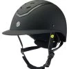 Charles Owen EQx Kylo MIPS Wide Peak Matte Hat - Black -Equestrian Riding Equipment Store cowen kylo mips matte black 1rdy