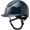 Charles Owen EQx Kylo MIPS Wide Peak Gloss & Sparkly Hat - Navy 1 Charles Owen EQx Kylo MIPS Wide Peak Gloss & Sparkly Hat - Navy -Equestrian Riding Equipment Store cowen kylo mips wide gloss navy 1rdy