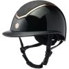 Charles Owen EQx Kylo Wide Peak Gloss & Sparkly Hat - Black -Equestrian Riding Equipment Store cowen kylo wide blk gloss 1rdy