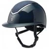Charles Owen EQx Kylo Wide Peak Gloss & Sparkly Hat - Navy -Equestrian Riding Equipment Store cowen kylo wide gloss navy 1rdy