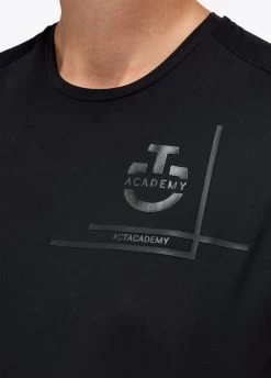 Cavalleria Toscana Academy Jersey T-Shirt - Black -Equestrian Riding Equipment Store ct academy jersey black 3rdy