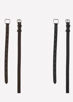 Ps Of Sweden Flat Throatlash With Light Stitches - Black