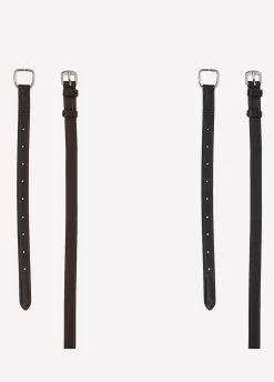 Ps Of Sweden Flat Throatlash With Dark Stitches - Brown