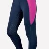 Dublin Performance Flex Zone Riding Tights - Navy/Pink