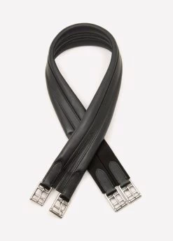 E. Jeffries Premier Elasticated Leather Girth - Black