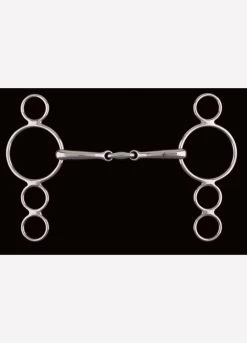 Lozenge Link Dutch Gag 4 Ring Bit BI641