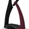 Freejump Soft'Up Pro+ Stirrups - Black/Bordeaux -Equestrian Riding Equipment Store freejump softup pro plus black bordeaux 1rdy