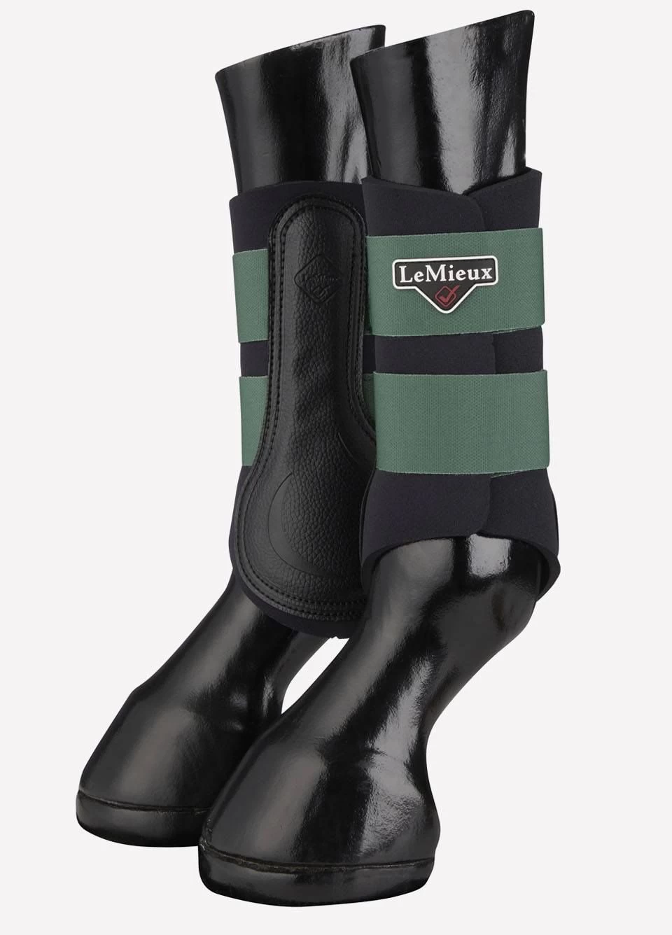 LeMieux Grafter Brushing Boots - Hunter Green 3 LeMieux Grafter Brushing Boots - Hunter Green