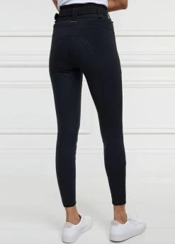 Holland Cooper Burghley Thermal Riding Leggings - Black -Equestrian Riding Equipment Store hc burghley tights black 2rdy 2