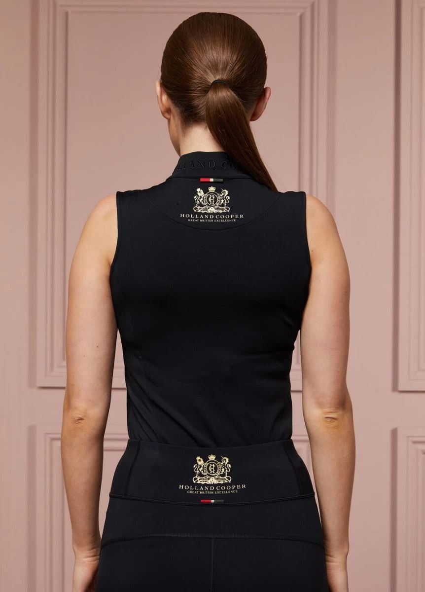 Holland Cooper Elite Sleeveless Base Layer - Black 4 Holland Cooper Elite Sleeveless Base Layer - Black - Image 2