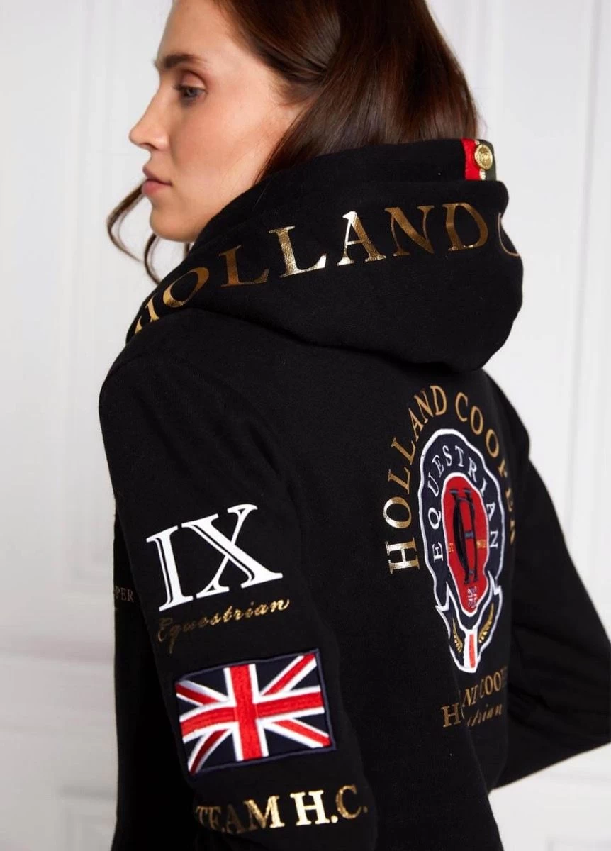 Holland Cooper Team Hoodie - Black 4 Holland Cooper Team Hoodie - Black - Image 2