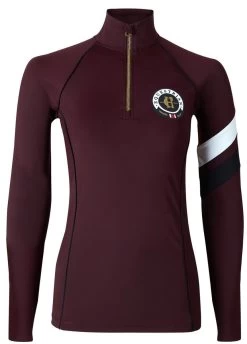 Holland Cooper Heritage Sport Base Layer - Mulberry -Equestrian Riding Equipment Store hcheritagebasemulberry4rdy
