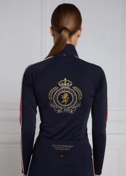 Holland Cooper Tour Panel Base Layer - Ink Navy/Red -Equestrian Riding Equipment Store hctourpanelbaseinkred3rdy