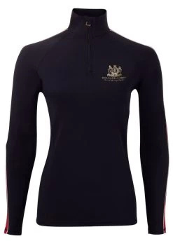 Holland Cooper Tour Panel Base Layer - Ink Navy/Red -Equestrian Riding Equipment Store hctourpanelbaseinkredrdy