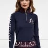Holland Cooper Heritage Logo Base Layer - Ink Navy -Equestrian Riding Equipment Store holland cooper heritage logo base ink navy 1rdy